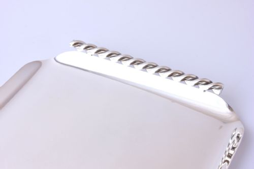 fig 1. Mappin & Webb Twist Rope Handled Tray.