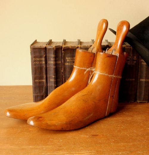 Pair of Wooden 3 Part Treen Trees. Size 9.