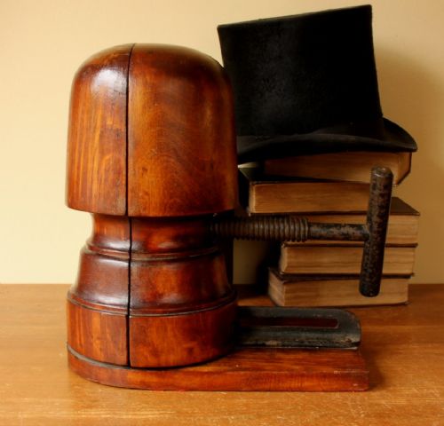 fig 1. Adjustable Milliner's Hat Block Stretcher.