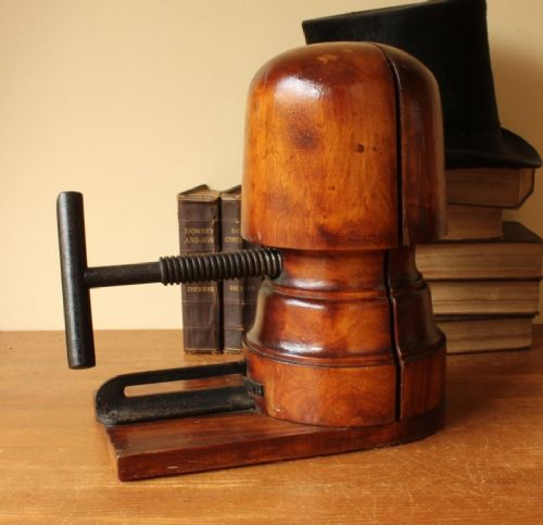 Adjustable Milliner's Hat Block Stretcher.