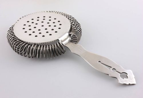 Art Deco Silver Plated Cocktail Shaker Strainer Sieve.