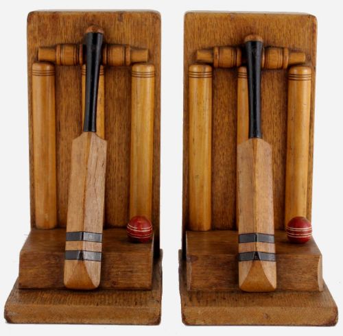 Cricket Bat & Ball Bookends.