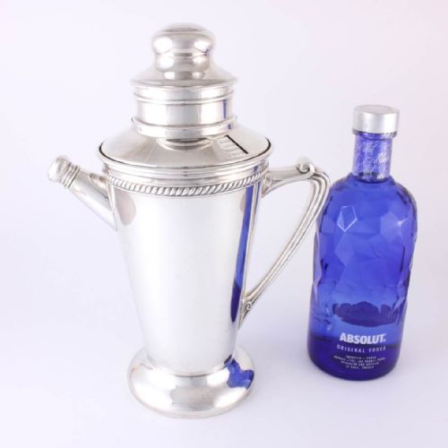 fig 1. Large Art Deco Recipe Cocktail Shaker