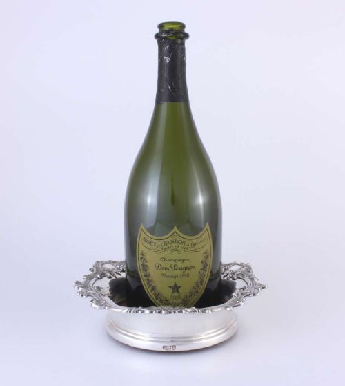 fig 1. Large Victorian James Dixon & Sons Wine Bottle Coaster