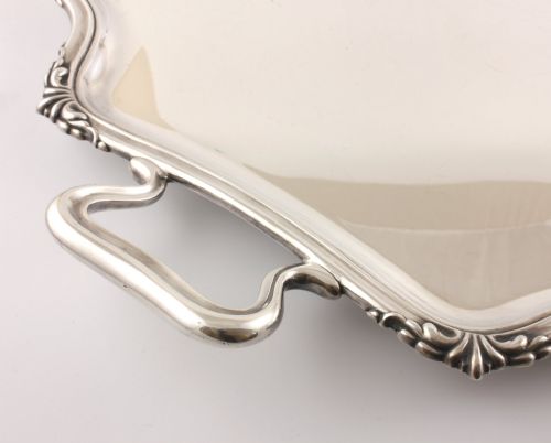 fig 2. Large Art Nouveau Silver Plate Butlers Tray by Sorley Glasgow