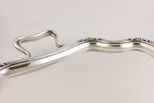 fig 3. Large Art Nouveau Silver Plate Butlers Tray by Sorley Glasgow