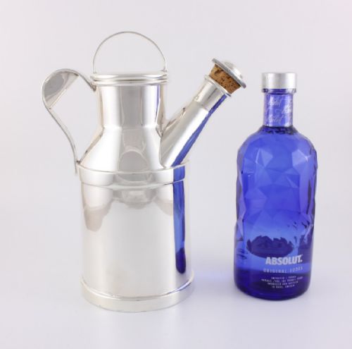 fig 2. Silver Plate Milk Churn Cocktail Shaker.