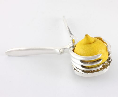 fig 1. Silver Plate Lemon Squeezer Juicer.