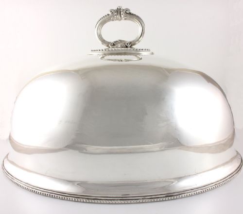 Walker & Hall Large Silver Plated Turkey Meat Dome.