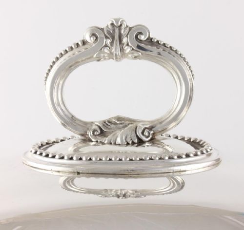 fig 1. Walker & Hall Large Silver Plated Turkey Meat Dome.