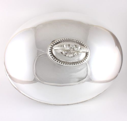 fig 2. Walker & Hall Large Silver Plated Turkey Meat Dome.