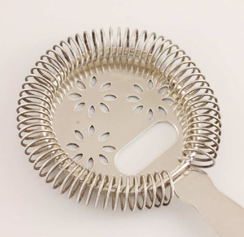 fig 1. Asprey & Co Silver Plated Cocktail Strainer.