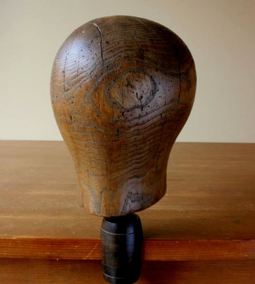 Milliner's Wooden Head Block & Clamp.