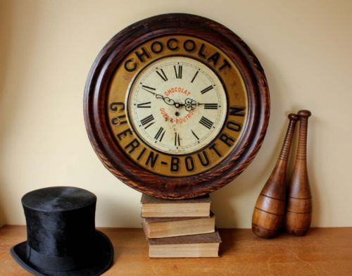 fig 1. Guerin Boutron Chocolat French Wall Clock.