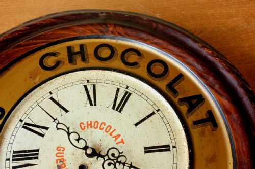 fig 2. Guerin Boutron Chocolat French Wall Clock.