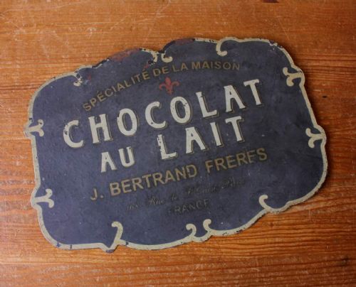 fig 2. French Chocolat Au Lait Advertising Shop Sign.