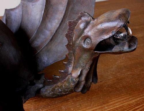 fig 2. Wyvern Dragon Wall Light.