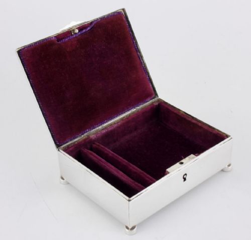 fig 1. Silver Plate Jewellery Box.