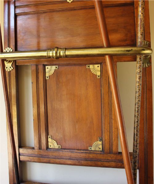 JAMES SHOOLBRED OAK HALL STICK STAND ARTS CRAFTS UMBRELLA STAND RACK - ADDITIONAL PHOTO 3