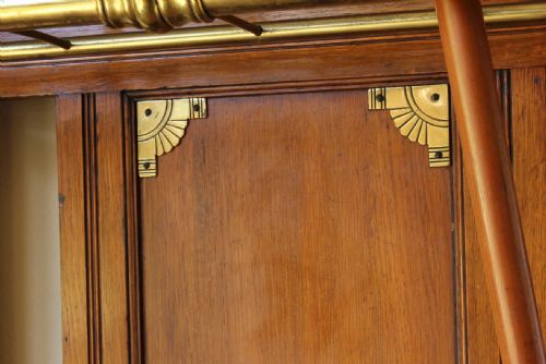 JAMES SHOOLBRED OAK HALL STICK STAND ARTS CRAFTS UMBRELLA STAND RACK - ADDITIONAL PHOTO 7