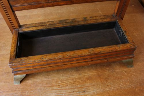 JAMES SHOOLBRED OAK HALL STICK STAND ARTS CRAFTS UMBRELLA STAND RACK - ADDITIONAL PHOTO 13