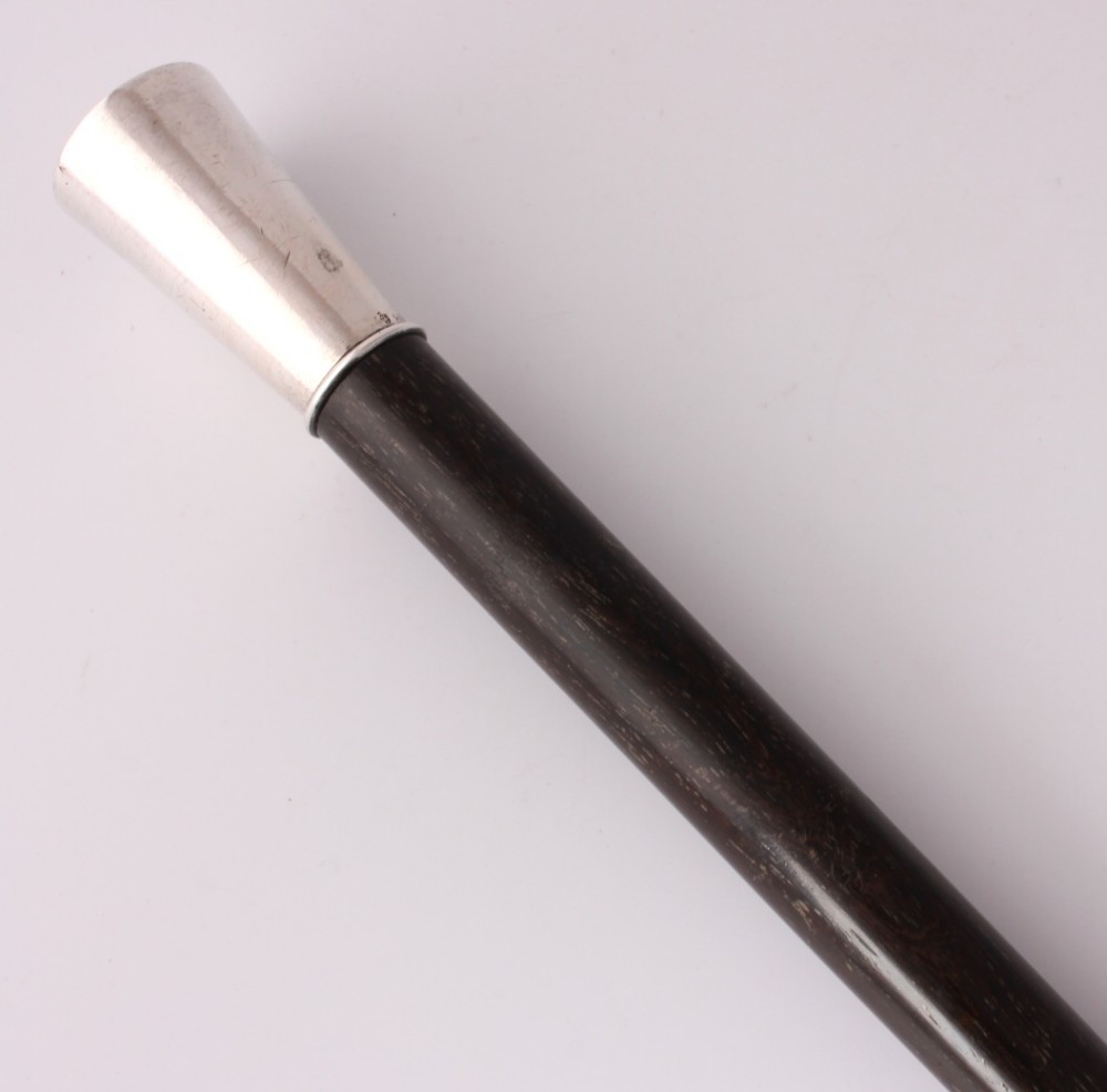 800 German Silver Walking Stick Cane. Hugo Bohm 1913.