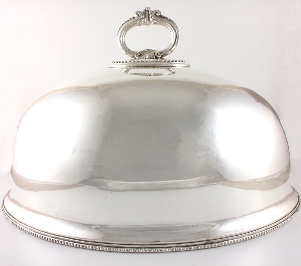 Walker & Hall Large Silver Plated Turkey Meat Dome.