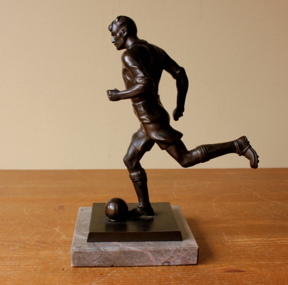 French Art Deco Figure Of Football Player
