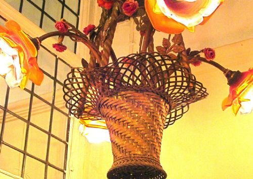 fig 1. VICTORIAN BASKET OF FLOWERS CHANDELIER