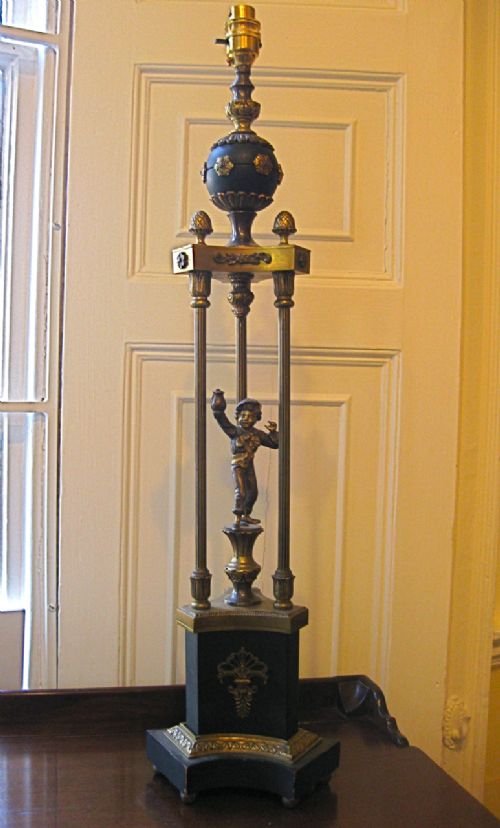 Tall Late Vict/early 20thc Lamp