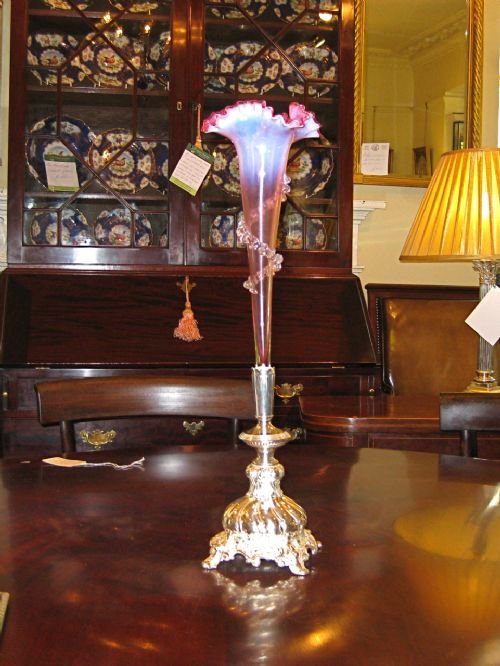 Victorian Cranberry Epergne