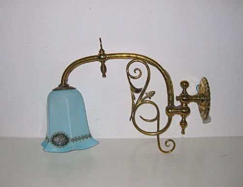 fig 1. AN ORIGINAL ART NOUVEAU GAS WALL LIGHT