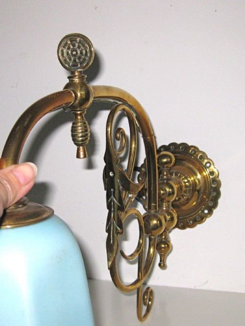 fig 2. AN ORIGINAL ART NOUVEAU GAS WALL LIGHT