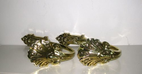fig 1. PAIR VICTORIAN BRASS CURTAIN TIE BACKS