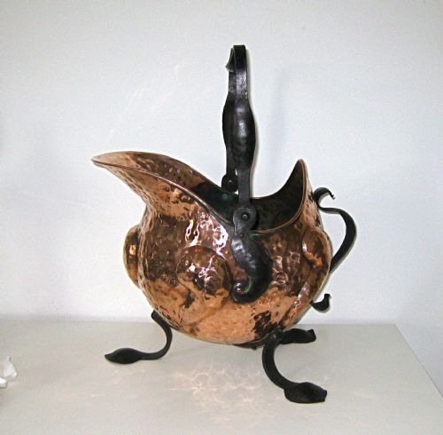 Arts and Crafts Copper Coal Scuttle