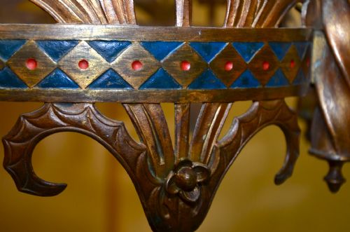 fig 2. VICTORIAN CANDLE LIT CHANDELIER