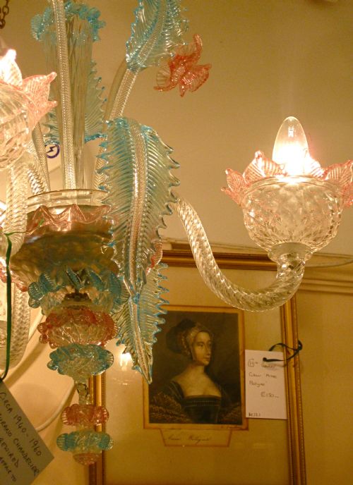 fig 1. A MURANO GLASS CHANDELIER