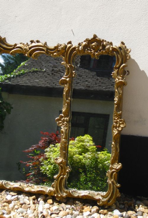 fig 1. A VICTORIAN OVERMANTEL MIRROR