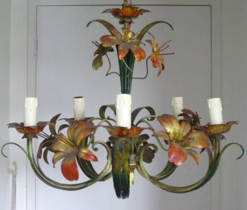 A French Toleware Chandelier