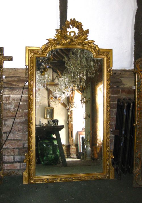 A Large Antique Mirror
