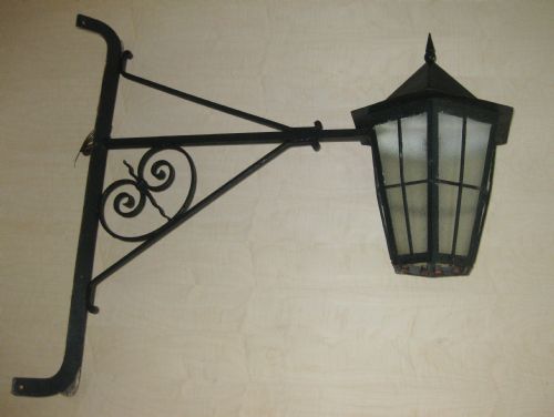 An Antique Wall Mounted Outdoor Lantern