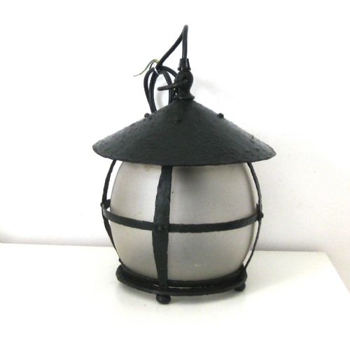 fig 1. A LITTLE ROUND HALL LANTERN WITH ORIGINAL SHADE