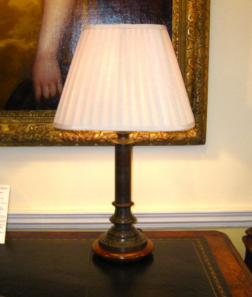 Bronze Victorian Table Lamp