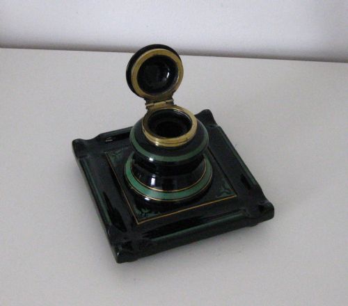 fig 1. ANTIQUE PORCELAIN INKWELL