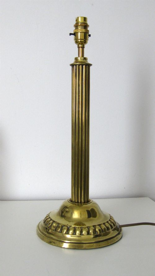 An Edwardian Brass Lamp