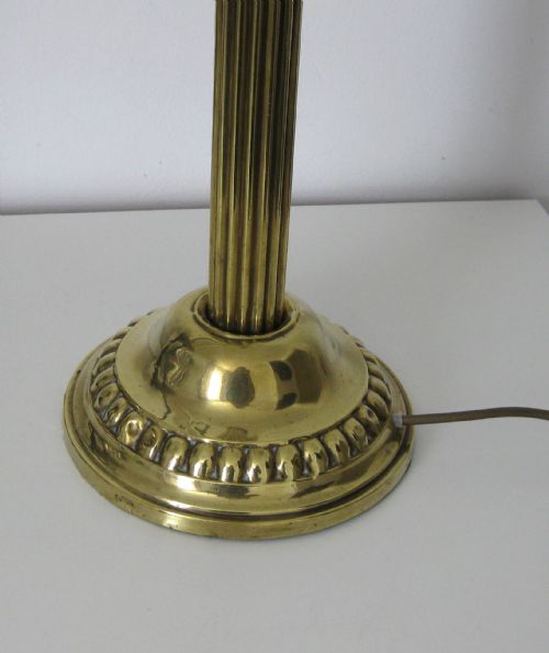 fig 1. AN EDWARDIAN BRASS LAMP