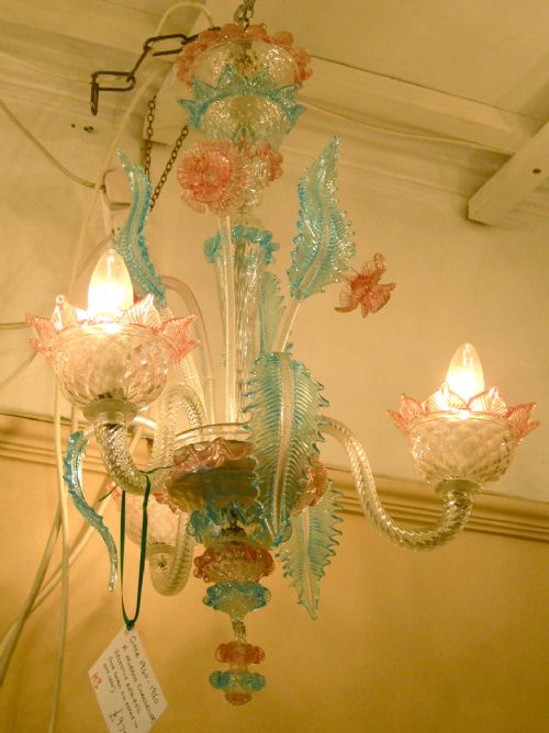 fig 2. A MURANO GLASS CHANDELIER