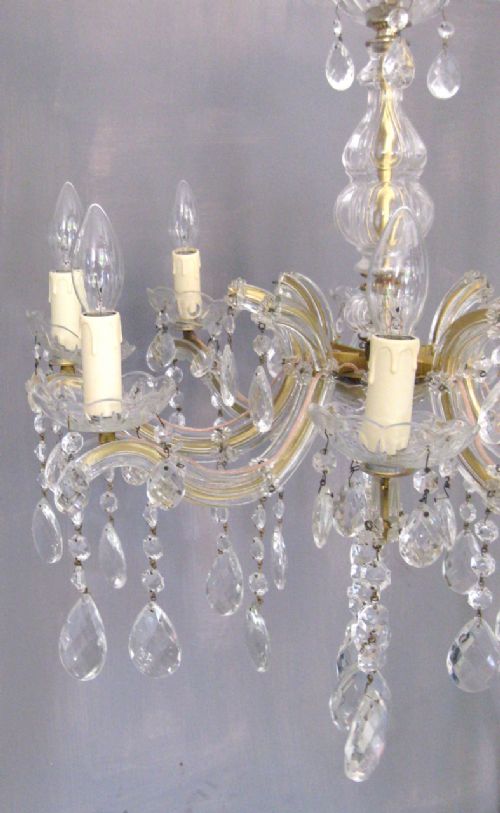fig 1. PAIR OF MARIE THERESE CHANDELIERS