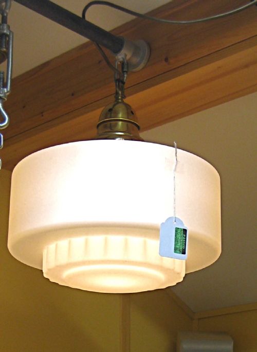 An Opaque Glass Ceiling Light