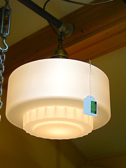 fig 1. AN OPAQUE GLASS CEILING LIGHT